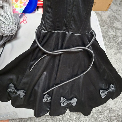 Manoush dress strapless with bow details like new, black