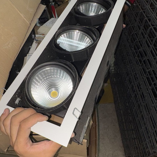 Recessed COB LED Downlight triple spot new, commercial grade