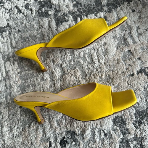 Mules Makis Kotris σαν καινούργιο, κίτρινα, μέγεθος 37