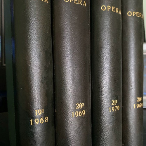 Opera leather-bound magazine collections used, set of 4