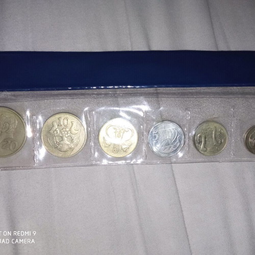 Cyprus coin collection new in plastic case
