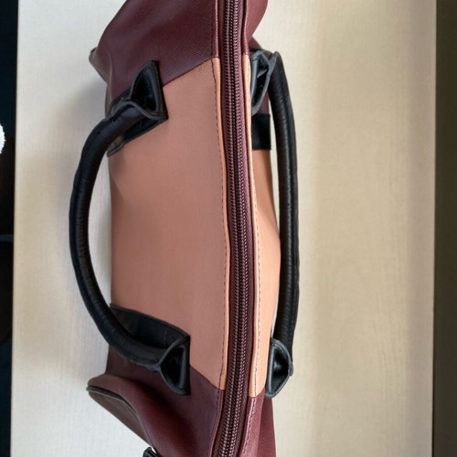 Women's two-tone bag made of faux leather like new