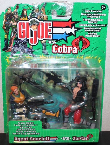  G.I. JOE Vs Cobra Agent Scarlett Vs Zartan kenourgio timi 14 evro