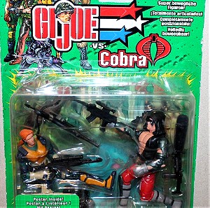 G.I. JOE Vs Cobra Agent Scarlett Vs Zartan Καινούργιο Τιμή 14 ευρώ