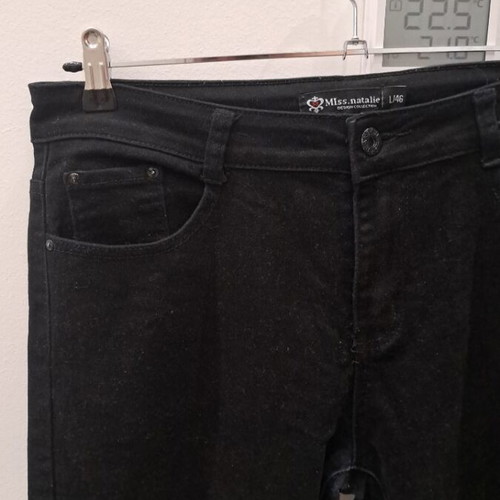Black denim pants like new, size XXXL