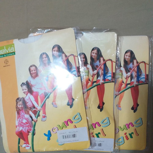Children's nylon tights new, white and patterned