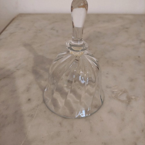 Crystal bell like new, functional, 9x14cm