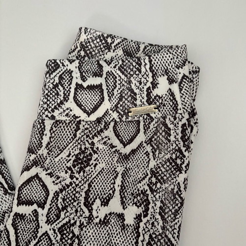 Kendal + Kylie Snake Print Leggings Like New, White and Grey
