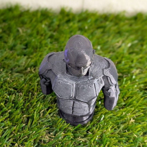 The Boys Black Noir 3D printed figure used with handpainted details