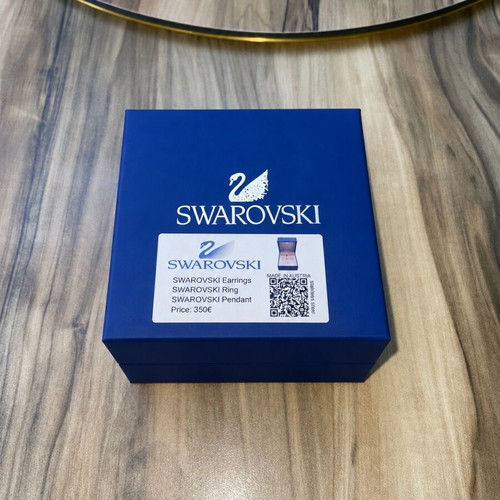Swarovski jewelry set, silver