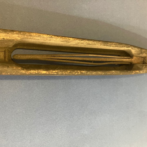 Antique weaving shuttle used