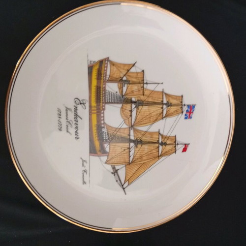 Vintage Furstenberg Germany decorative wall plates set of 5