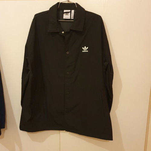 Adidas coach jacket new, size M, black