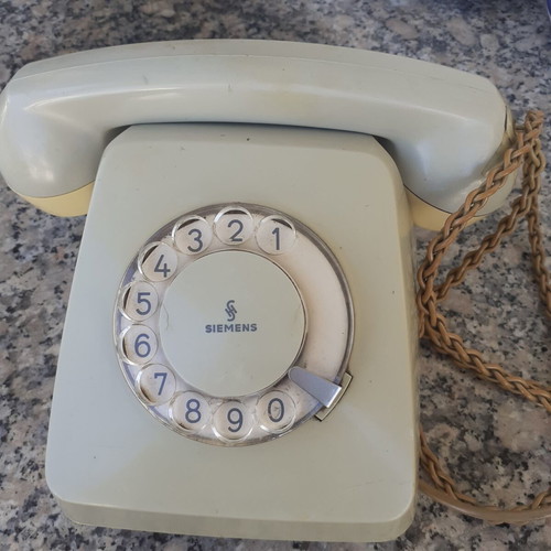 Siemens vintage telephone used, classic 70s-80s model