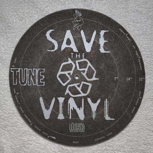 Slipmat Ninja Tune Save The Vinyl σαν καινούργιο, αξεσουάρ πικάπ 12"
