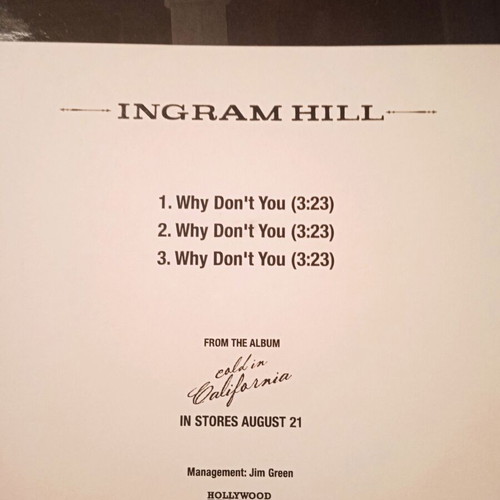 Ingram Hill Why Dont You single used