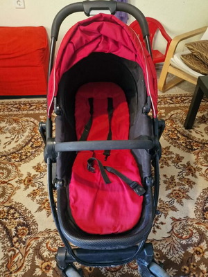 Graco stroller three-in-one used with carrycot and bassinet