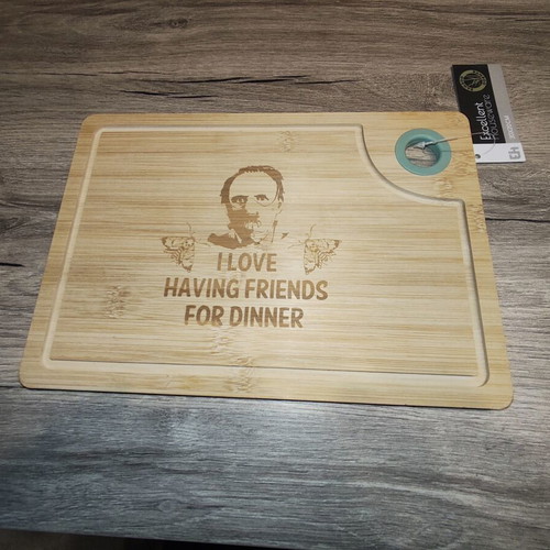 Bamboo Cutting Board 30x20cm with Engraving, New
