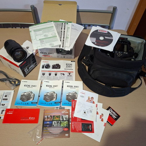 Canon EOS 350D Kit with 2 Lenses and Professional B+W IR Filter like new