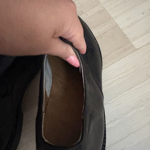 Olympos men's leather derby shoes size 44 black like new