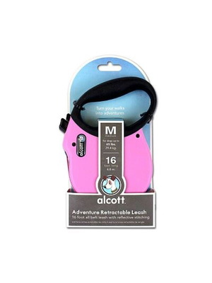 Alcott Wanderer Medium Retractable Leash 5m Pink new
