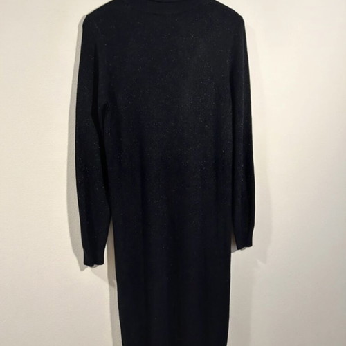 Trussardi Jeans Black Knit Dress size L like new