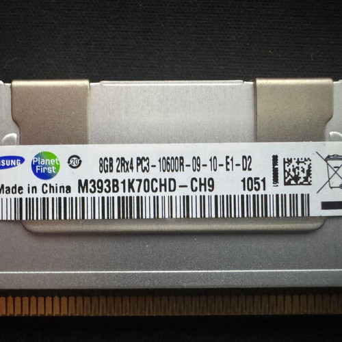 Samsung 32GB RAM (4x8GB) DDR3-1333MHz with heat sink like new for server
