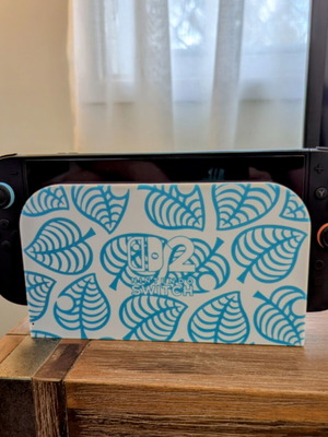 Nintendo Switch 2 3D Printed Dock Cover with Leaf Design