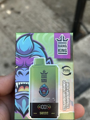 Bang King Disposable Vape 50000 Puffs, Strawberry Mango and Kiwi
