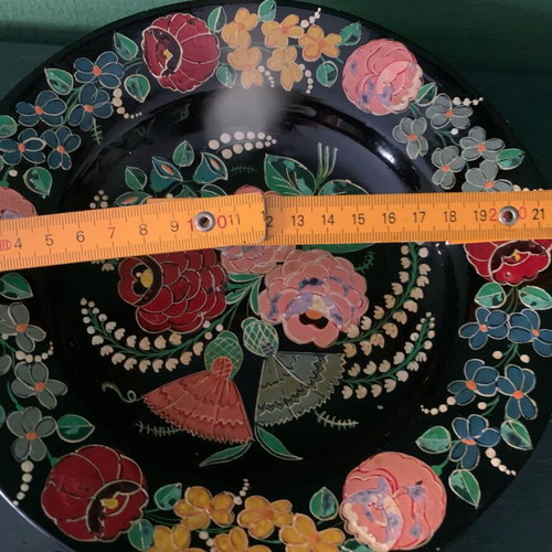 Handmade decorative plate used