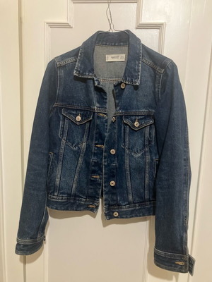 Mango denim jacket like new, blue, size XS