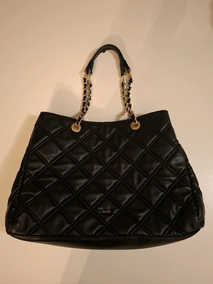 Gaudi Quilted Shoulder Bag Black Like New