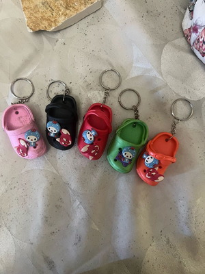 Crocs Miniature Keychains new, set of 5