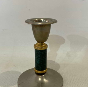 Vintage μεταλλικό κηροπήγιο 10cm