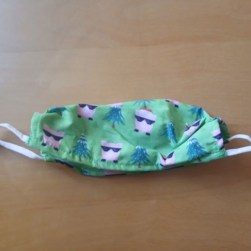 Xmas fabric Christmas mask new