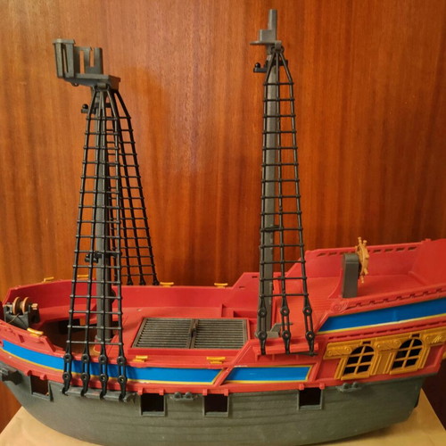 Playmobil 2000 geobra pirate ship used with missing parts