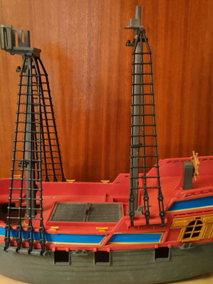 Playmobil 2000 geobra pirate ship used with missing parts