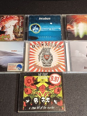 Incubus discography 7xCD and 1 DVD used, rock