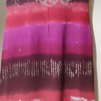 Sisan Couture maxi dress like new, size 2, deep burgundy and fuchsia
