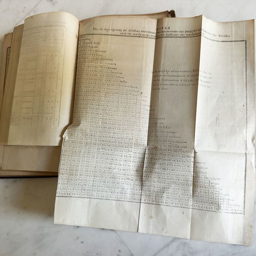Rare Greek Legal Book 1861 used, first edition Athens