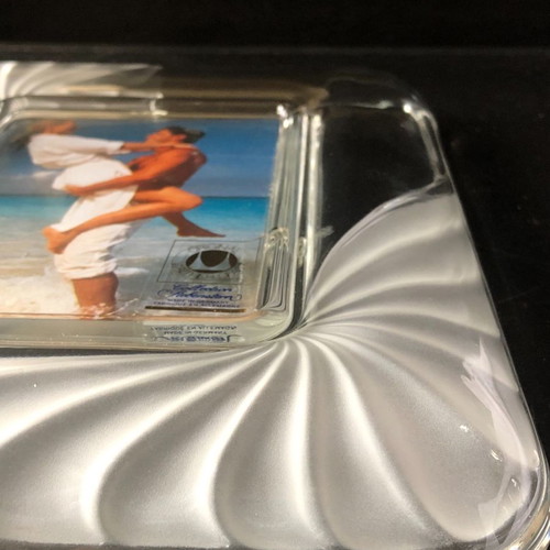 Crystal embossed large photo frame from Germany unused