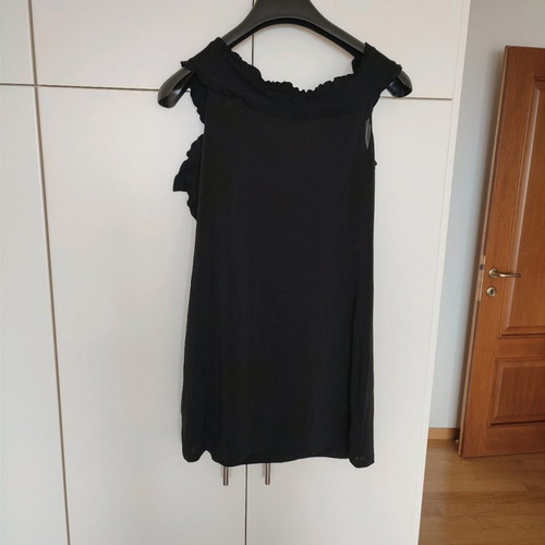 Red Valentino black off shoulder dress with bow used, size L