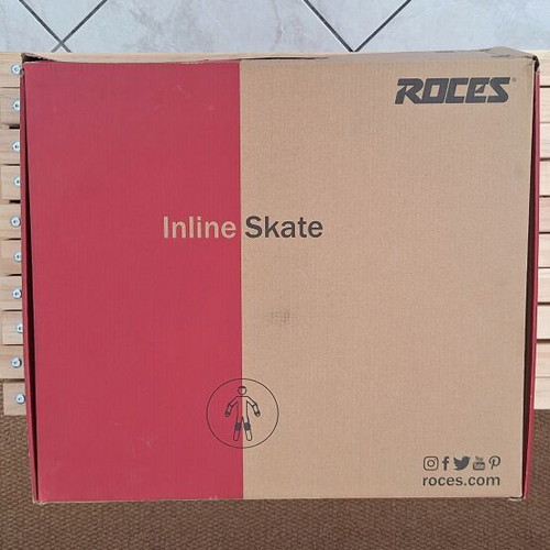 Roces PIC TIF Inline Skates Size 38 with Pink Knee Pads New