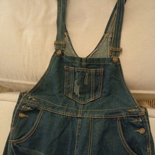 Jean overalls like new, size Large fits Medium or Small