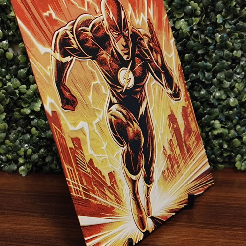 The Flash Hueforge 3D printed embossed portrait new