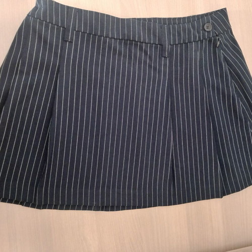 H&M Divided Mini Skirt dark blue with white stripes, new, size M