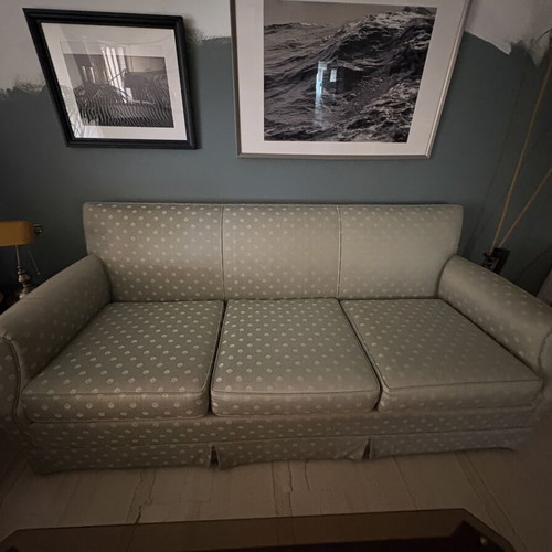Retro 60s living room set used, sofa, armchairs, and tables