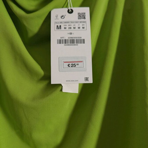 Zara dress green minti new, size M