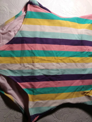Strapless one-piece swimsuit Stefania Frangista like new, medium size, multicolor