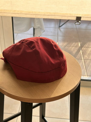 Professional chef hat red, new